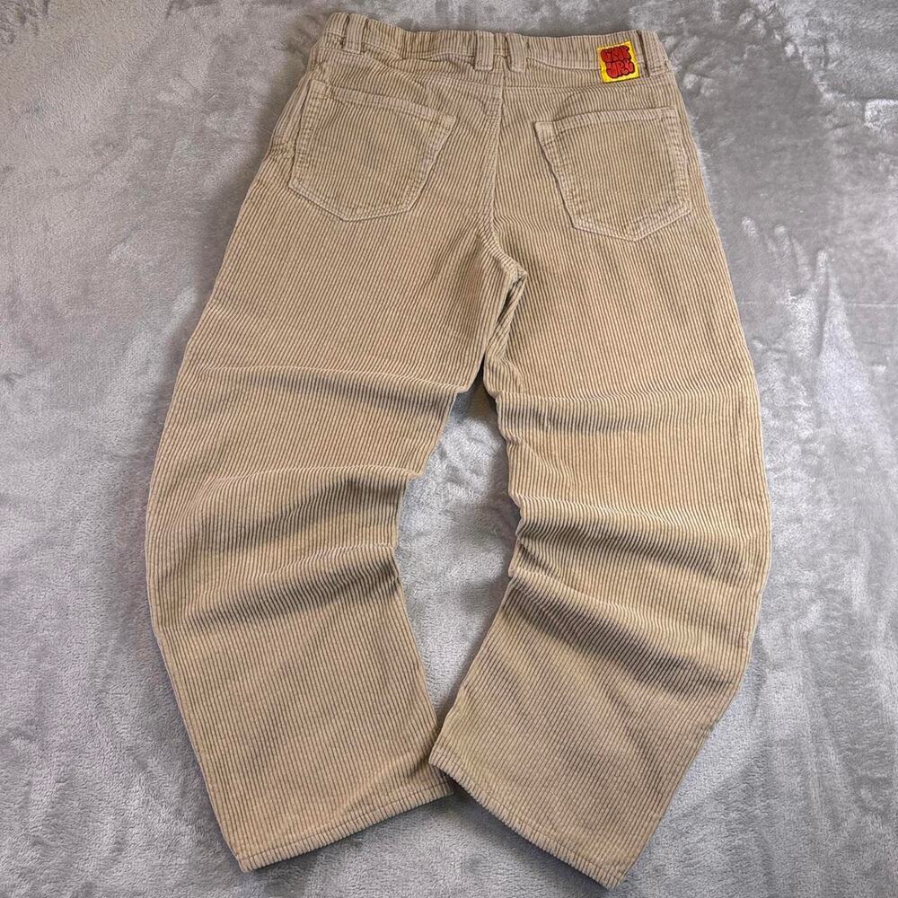 Y2K Empyre Pants Men’s Size 27 Beige Relax Corduroy Baggy Cotton Skater